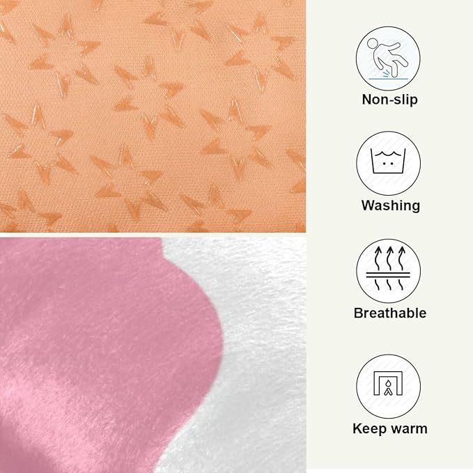 Pet Bed Pink Milk Cow Print Dog Bed Mat Absorbing Non Slip Pad Pet Sleeping Mat for Small, Medium, and Large Dogs Puppy Cat 36 in x 24 in