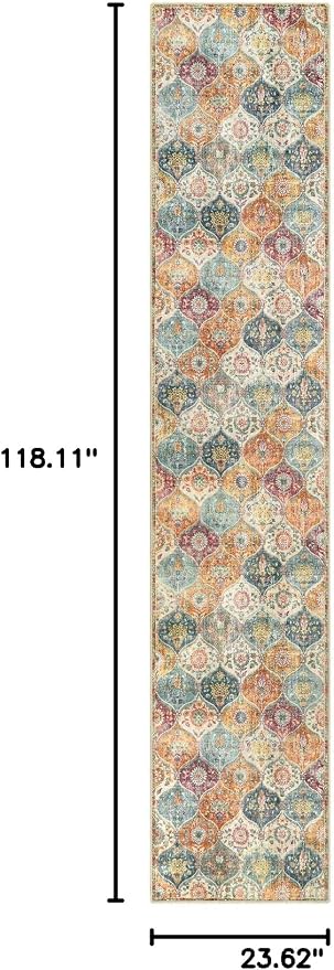 Lahome Moroccan Washable Runner Rug 2x10, Kitchen Runners