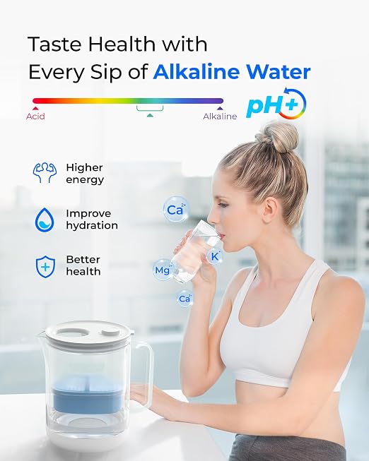 Waterdrop Glass Alkaline Water Filter Pitcher