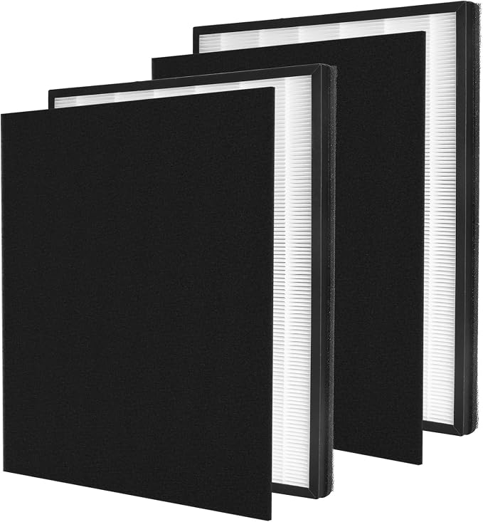 2 Packs H13 True HEPA Replacement Filter Compatible