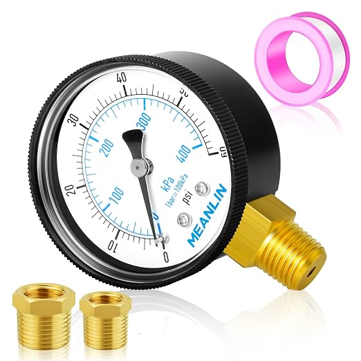 MEANLIN MEASURE 1/4" NPT 0-60Psi 2" FACE DIAL Swimming Pool Water Pressure