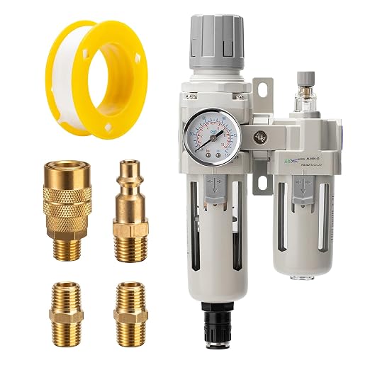 3/8" NPT Auto-Draining Air Filter Regulator Combo