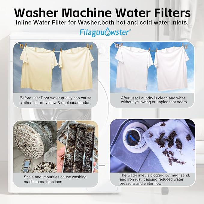 FA21 Washer Water Filter Reusable, brass garden hose filter