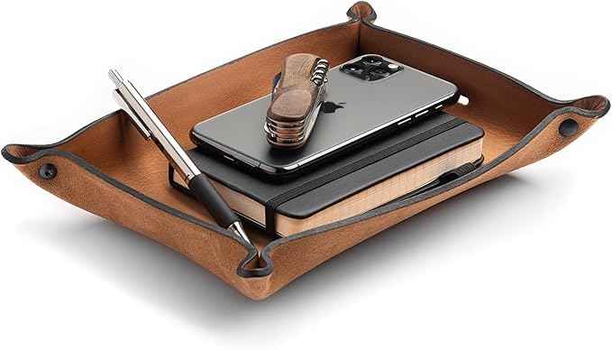 Main Street Forge Leather Valet Tray