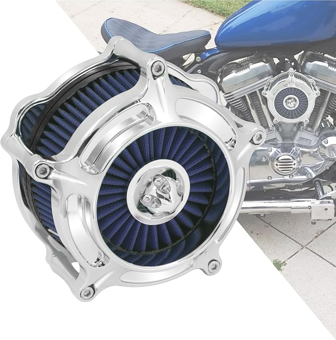 HDBUBALUS Motorcycle Air Filter Air Cleaner Intake System Cleaner Fit