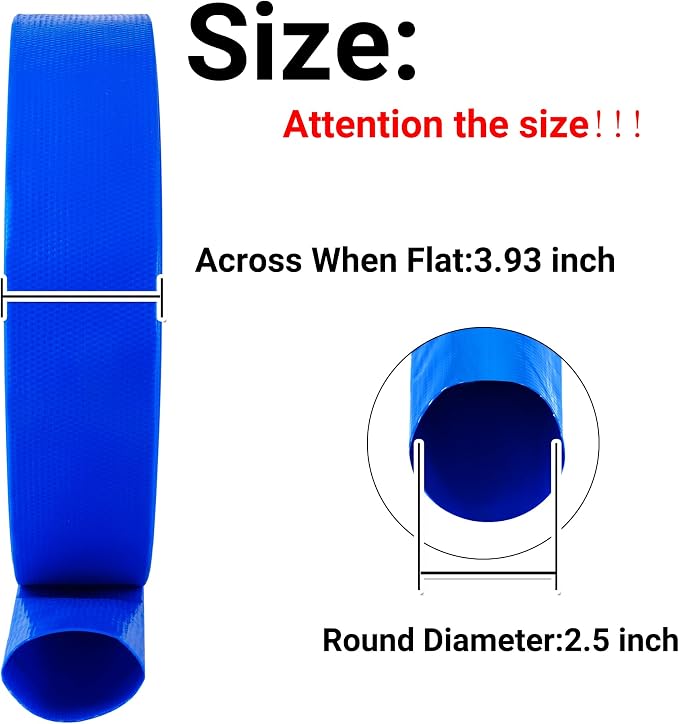 2.5" x 50 FT Pool Backwash Hose,