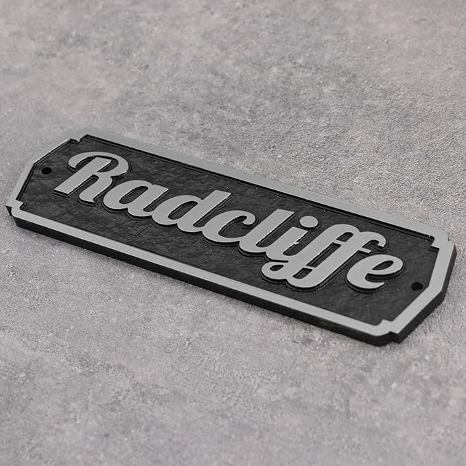 Acrylic Horse Stall Name Plate, 2.4" x 8" Personalized Stall Signs, UV Protected, Custom Pet Name Sign, All Weather Adhesive, Mounting (Silver, Style 1)