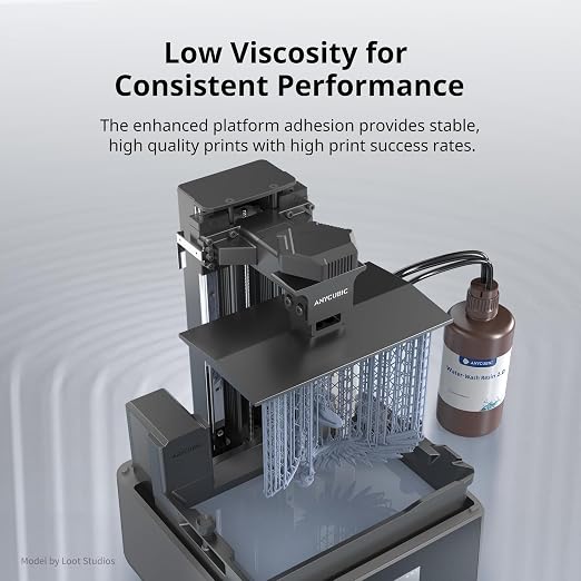 ANYCUBIC Water Washable 3D Printer Resin 2.0 Bundle, 405nm High Precision