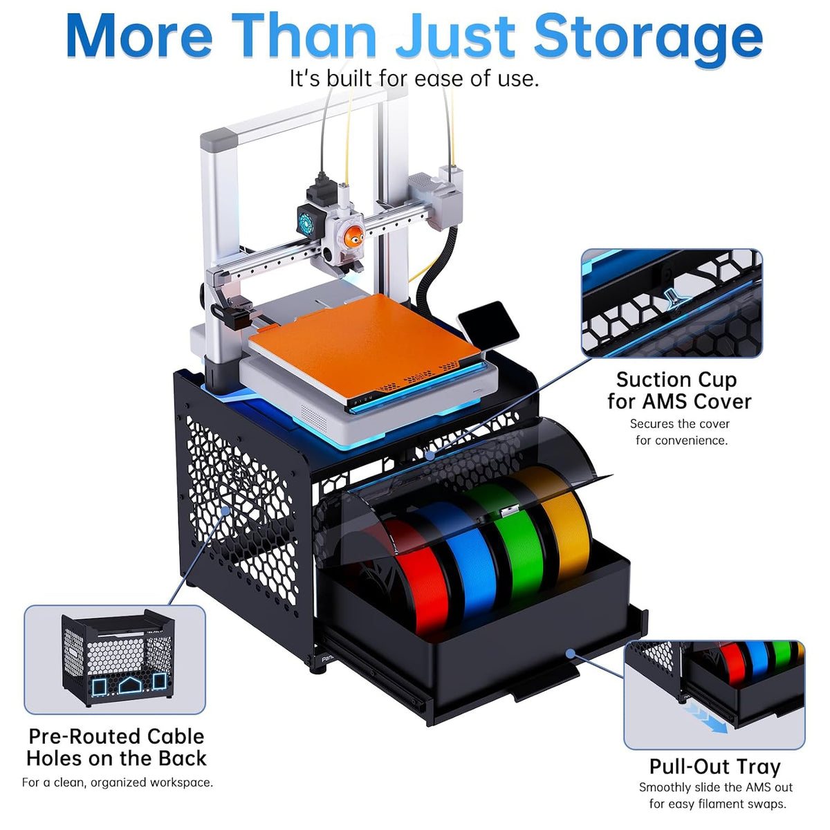BIQU Panda Stack for Bambu-Lab A1 A1 Mini, 3D Printer AMS Stand Riser