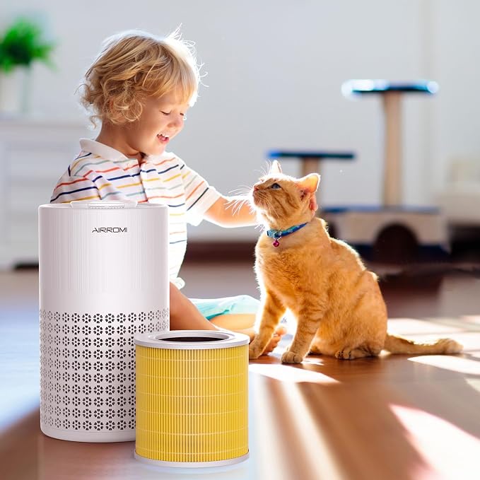 AIRROMI A2001 HEPA Air Purifier Replacement: Original 3-in-1 Filter, Removes