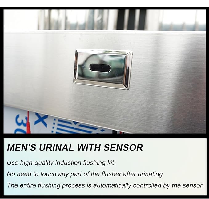 Wall-Mounted Stainless Steel Urinal Trough