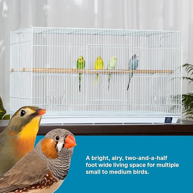Maykoosh Renaissance Refinement Flight Bird Cage with Castle-Inspired Design, Spacious Interior, Durable Construction, and Ample Room for Birds to Fly, Play