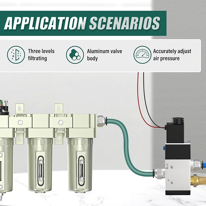 Industrial Grade 4-Stage Air Drying System, 3/4" NPT