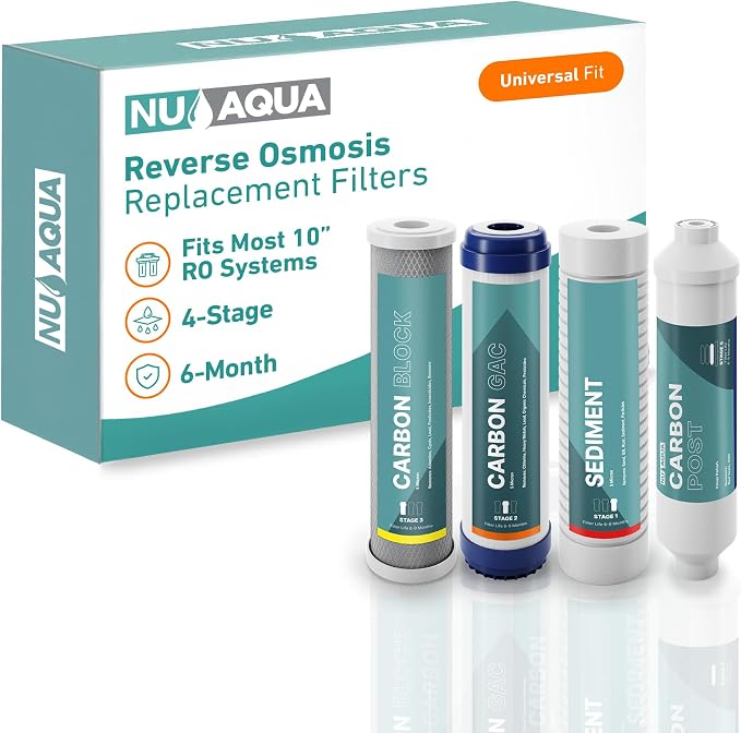 NU Aqua Reverse Osmosis Water Filter System Replacement Set
