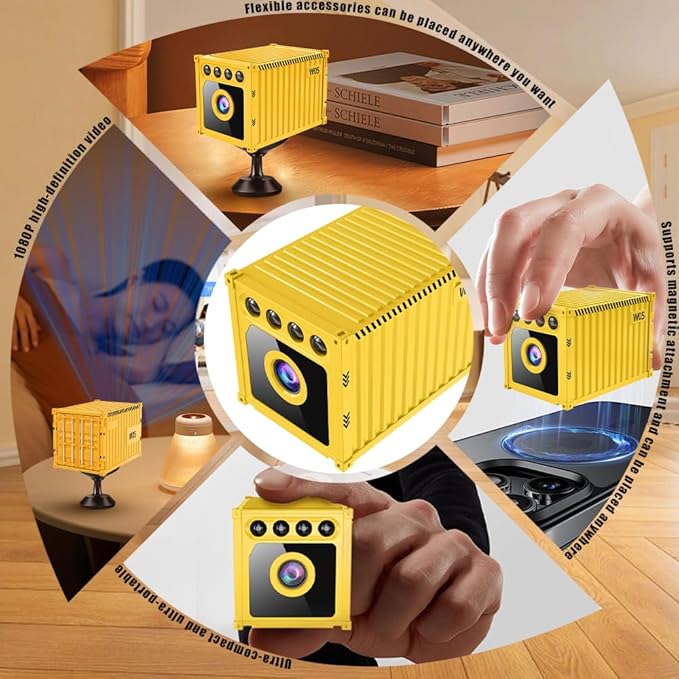 Smart Wireless Camera, WiFi Wireless Monitor, AI Motion Detection, Night Vision, Cloud Storage, Miniature Camera Suitable for Home Security, Baby, and pet Protection.