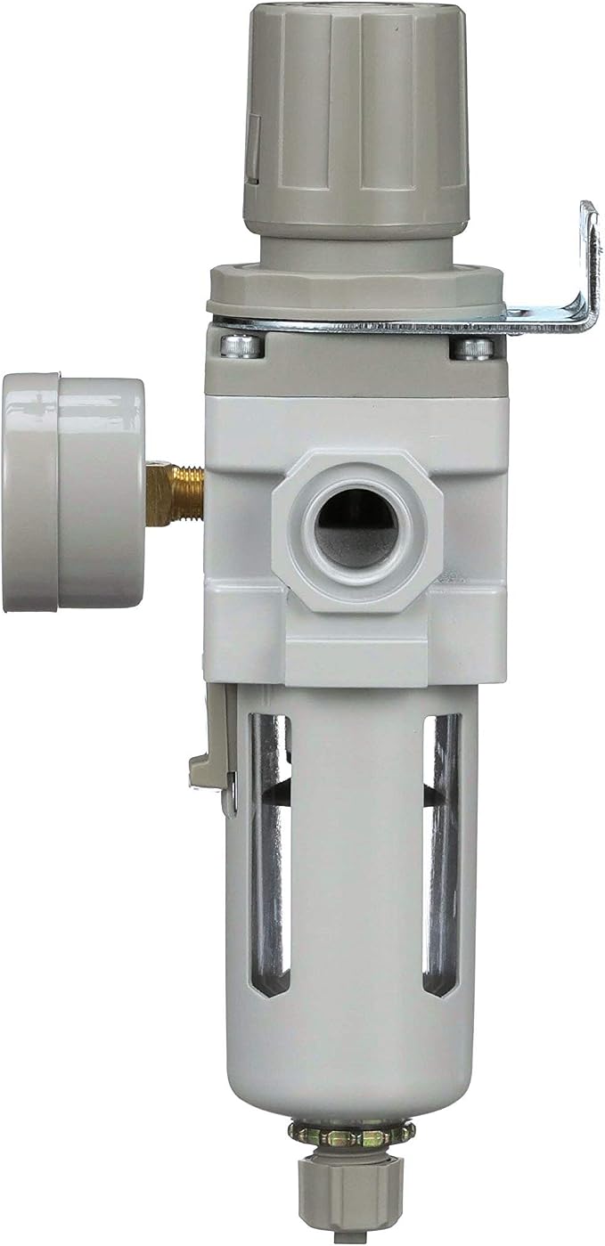 PneumaticPlus SAW300-N03BG Compressed Air Filter Regulator Piggyback Combo 3/8"