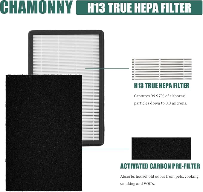 A2 True HEPA Replacement Filter Size A2, Compatible