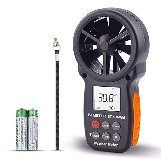 BTMETER Digital Anemometer Barometer Handheld,