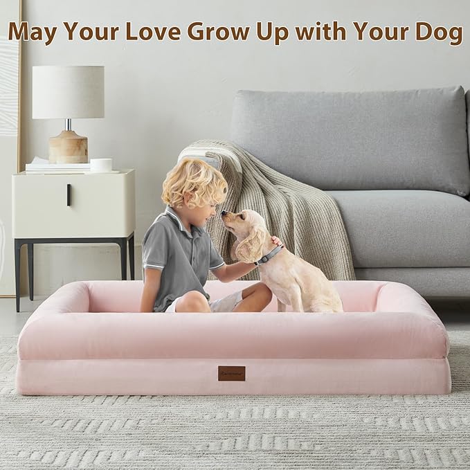BFPETHOME Dog Beds for Small Dogs, Washable Dog Bed with Sides, Orthopedic Small Sized Soft Mats with Removable Cover & Waterproof Pet Mat for Pet