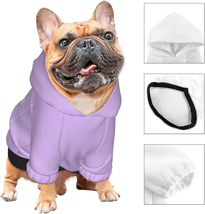 Dog Costume, Custom Dog Hoodie, Dog Name Costume Holiday Pet Pajamas Outfit, Personalized Pet Coat Costumes for Small Medium Large Dogs and Cats for Winter, TaroMilk, XL