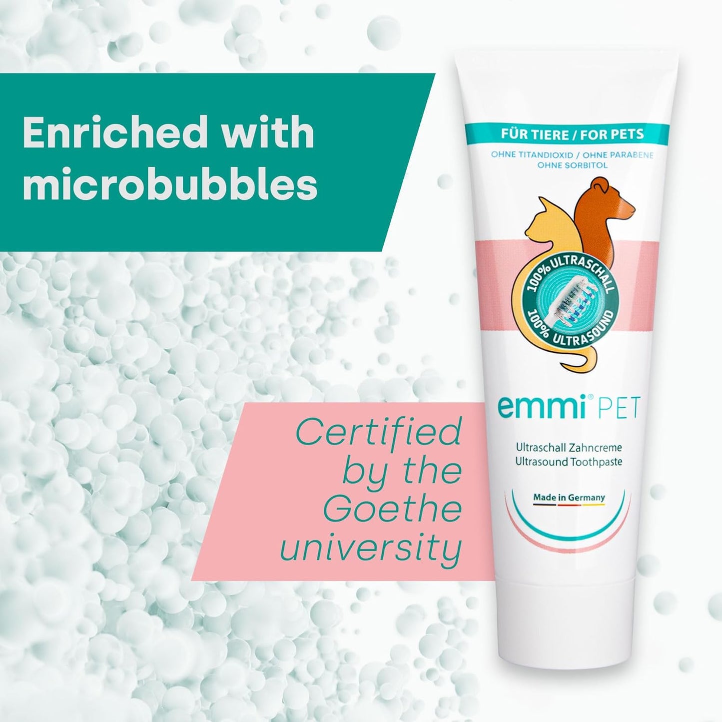 Ultrasonic Toothpaste with Nano-Bubbles (New Extra mild Formulation, Vegan, paraben Free)