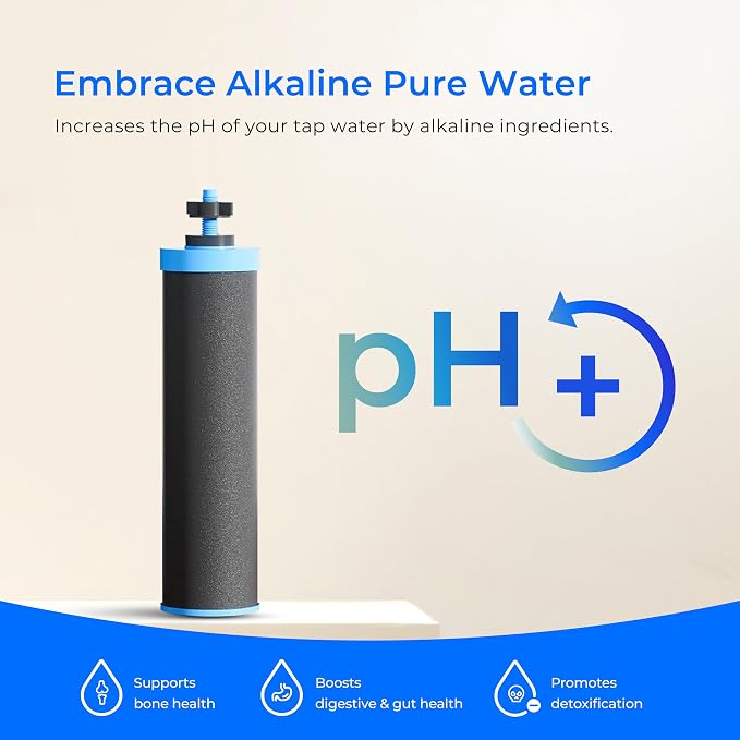 Waterdrop Gravity-fed Water Filter System, Increase PH,