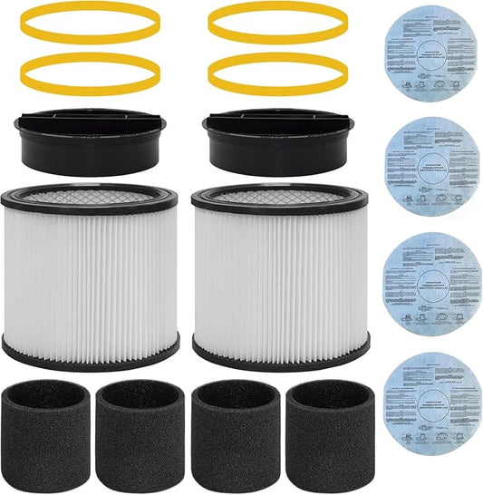 90304 Replacement Filter with Lid, Compatible with Shop-Vac 90304, Shop Vac