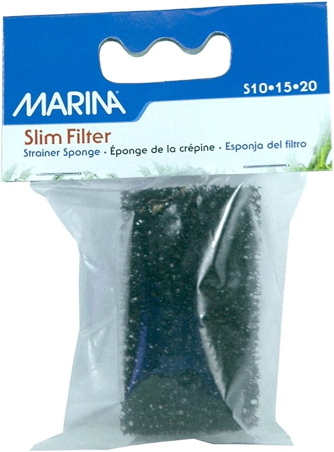 Marina Slim Filter Intake Strainer Sponge, Replacement Aquarium Filter Media