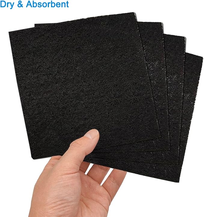 4 Pack 5inch Charcoal Filters for Kitchen Compost Bin, Compost Filters for