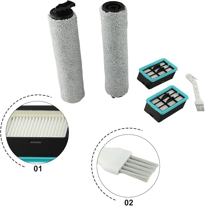 Replacement Vacuum Brush Roller Filter Set Compatible