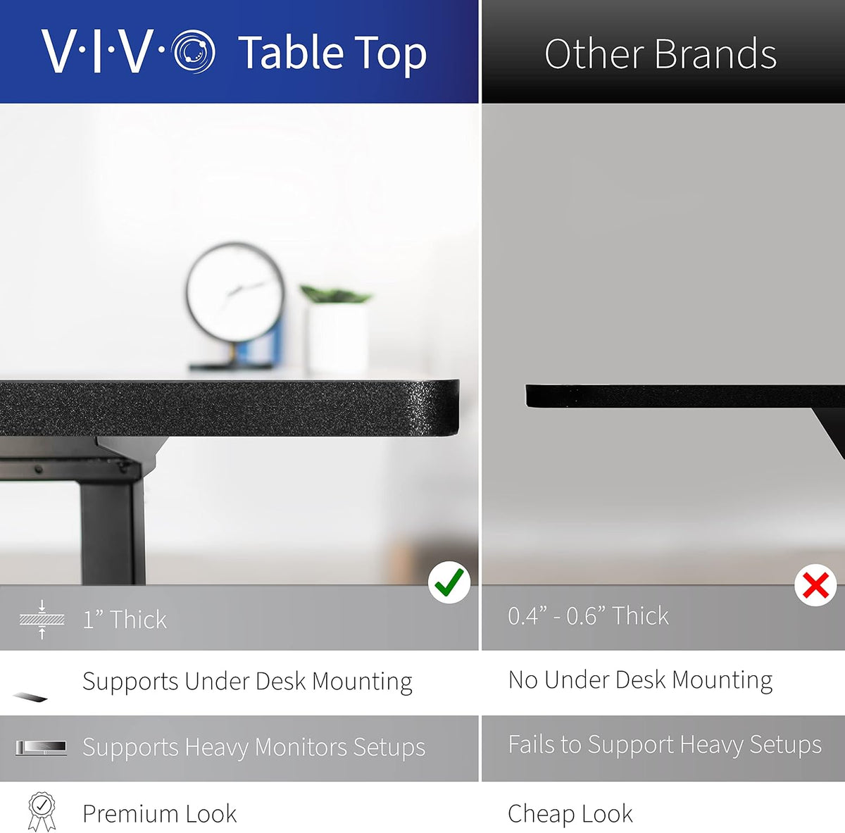 VIVO White Dry Erase 60 x 24 in Standing Desk, DESK-KIT-2W6WE