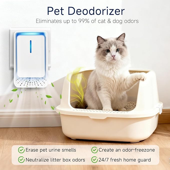 Plug In Air Ionizers - 6Pack Negative Ion Technology Air Purifier, Quiet Mini Air Freshener for Home, Bedroom, Office, Basement - Portable Air Purifiers for Odor, Dust, Smoke, Pets Smell