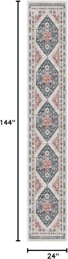 Madane Hallway Runner Rug 2x12, Extra Long Washable Runner Rugs
