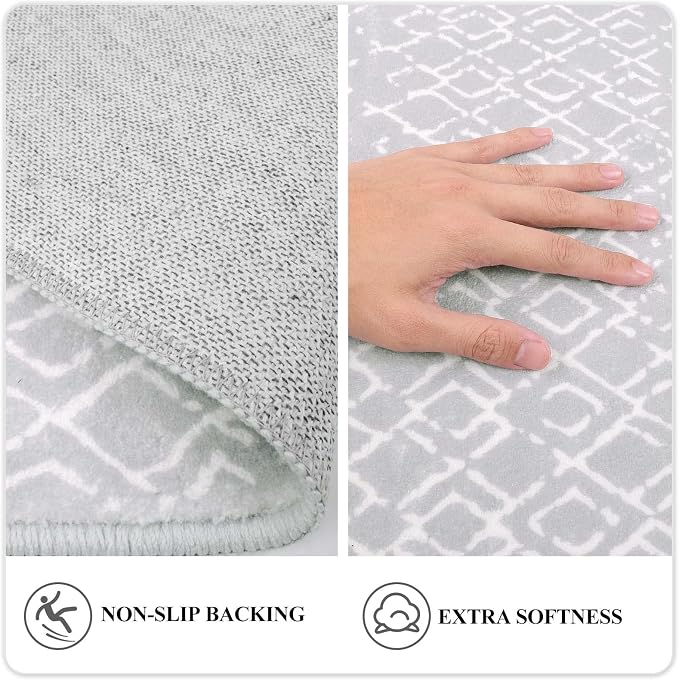 Lahome Moroccan Runner Rugs for Hallway 2x8 Throw Ultra-Thin Kitchen Rugs