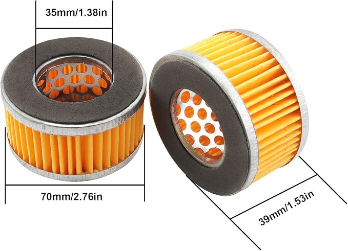 2 PCS Replacement Compressor Air Filter Element Air Compressor Intake Paper