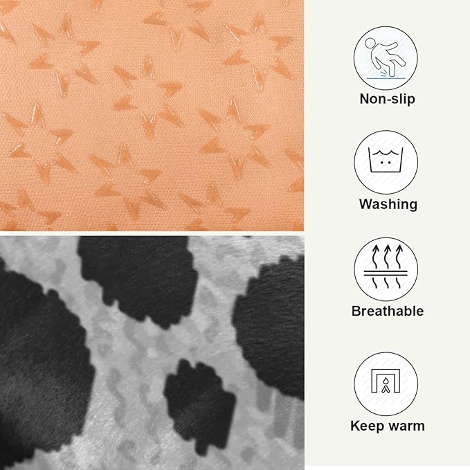 Pet Bed Leopard Print Dog Bed Mat Absorbing Non Slip Pad Pet Sleeping Mat for Small, Medium, and Large Dogs Puppy Cat 36 in x 24 in