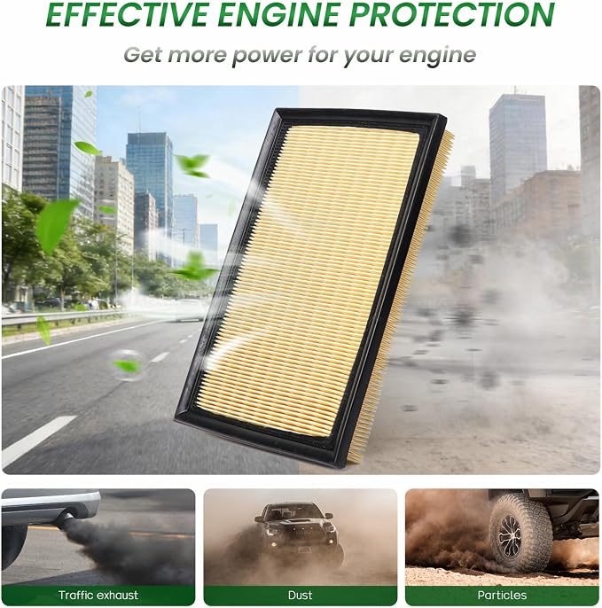 Engine & Cabin Air Filter Compatible