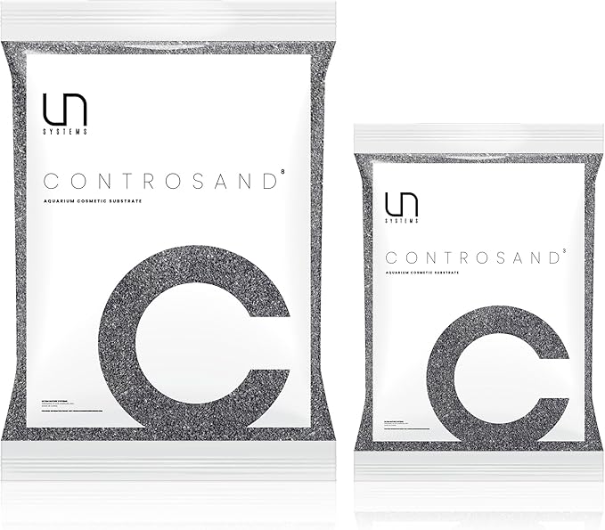 UNS Controsand - Maui, 8L - Natural Freshwater 0.4-0.9mm Black Sand for Aquascaping Planted Tanks - Aquarium, Terrarium, Paludarium Substrate for Betta, Shrimp, Fish, Jumping Spider, Turtle