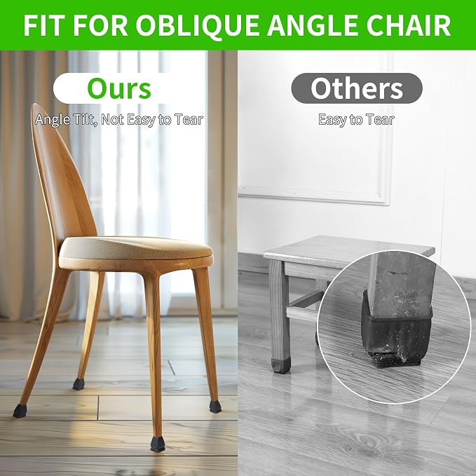 16PCS Extra Small Chair Leg Floor Protectors, Chair Leg Protector