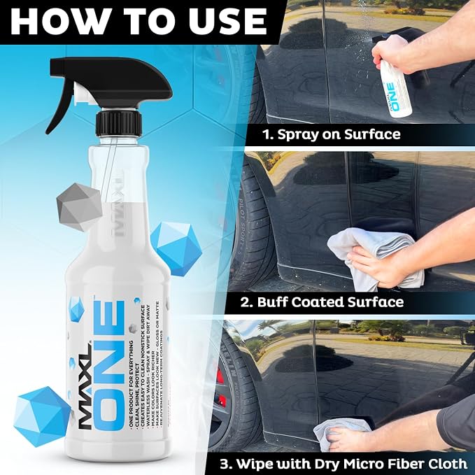 MAXLONE ™ Car Spray with Triphene® Technology, Quick Spray & Wipe All Purpose