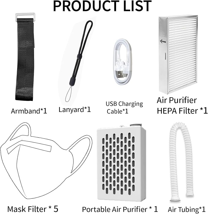 Electric Maskes with Fan, Fresh Air System, Breathe easily