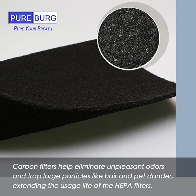 PUREBURG Replacement Filter Set Compatible