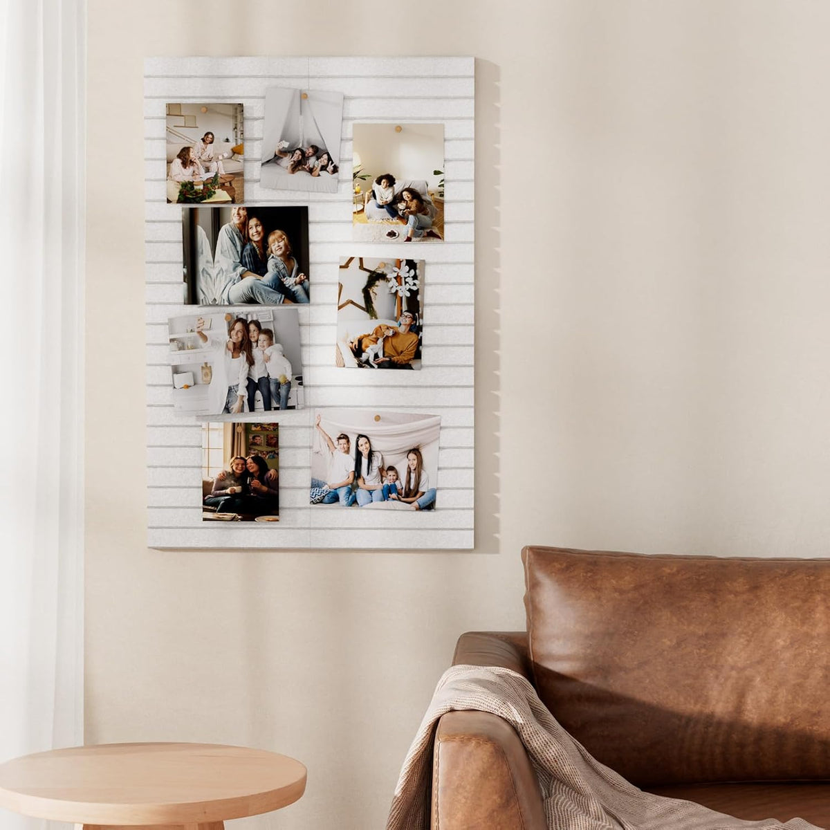 MaxGear Bulletin Board 48" x 36", White Felt Wall Tiles Home Decor