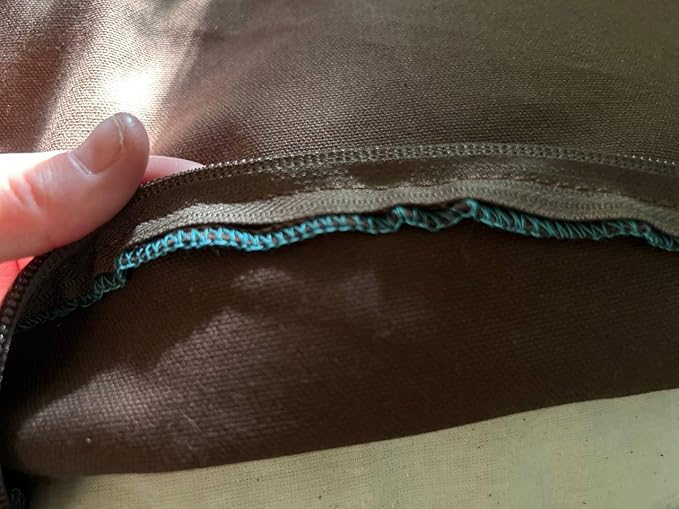 Organic Cotton Canvas Dog Bed: Removable Cover, Natural Fill - Made in USA (Dark Brown, XX Large 50" x 8" inches)