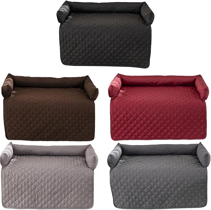 Dog Bed Cover & Couch Protector - Anti-Slip & Waterproof Pet Pad, Cozy Nest for Dogs, Ideal for Sofa, Bed & Car Seat Cushion - Furniture Protector Dark Gray 2XL