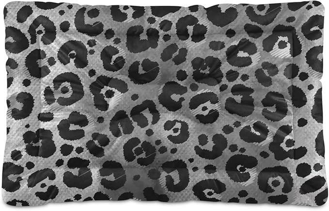 Pet Bed Leopard Print Dog Bed Mat Absorbing Non Slip Pad Pet Sleeping Mat for Small, Medium, and Large Dogs Puppy Cat 36 in x 24 in