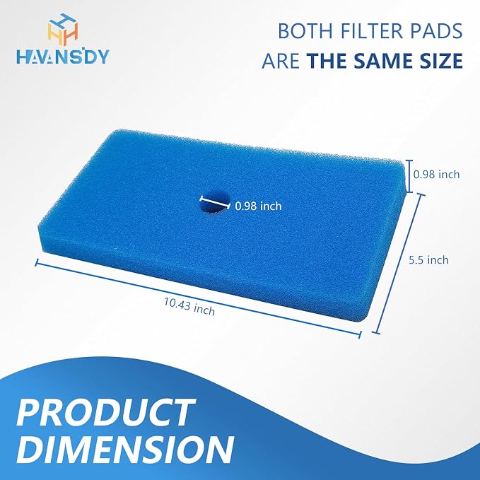 2 Sets Replacement Pond Filter Pads