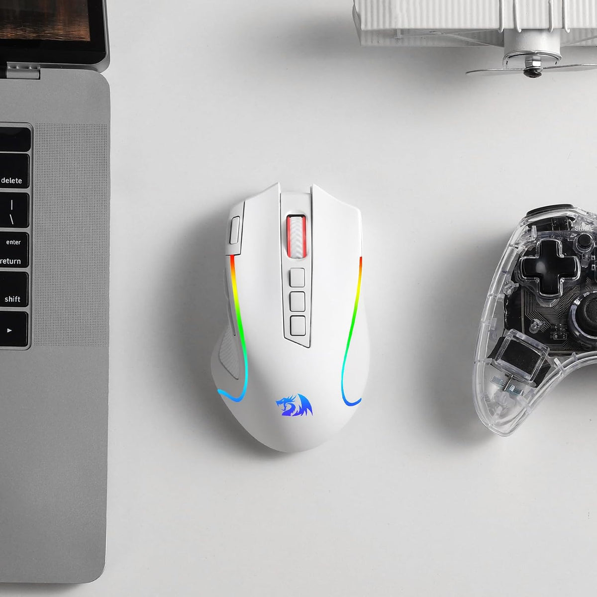 Redragon M612 Wireless RGB Optical Gaming Mouse 8000 DPI Remapping Keys