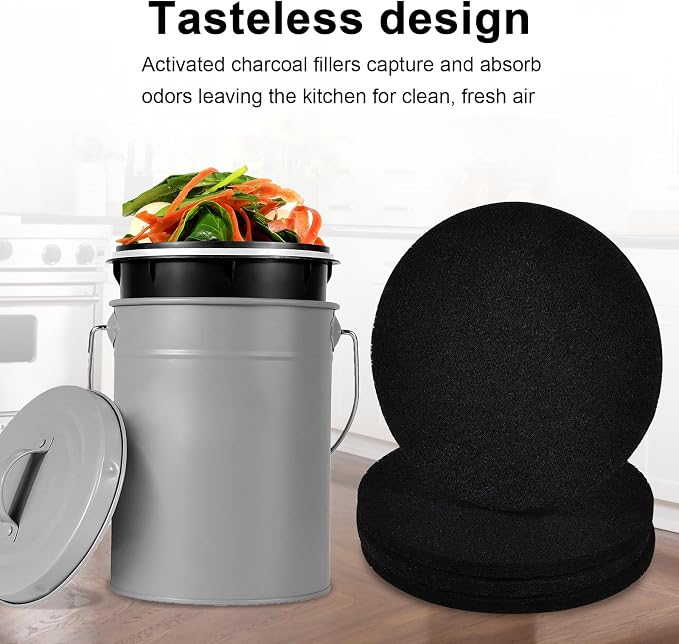 10Pcs 6.5 Inch Charcoal Filters