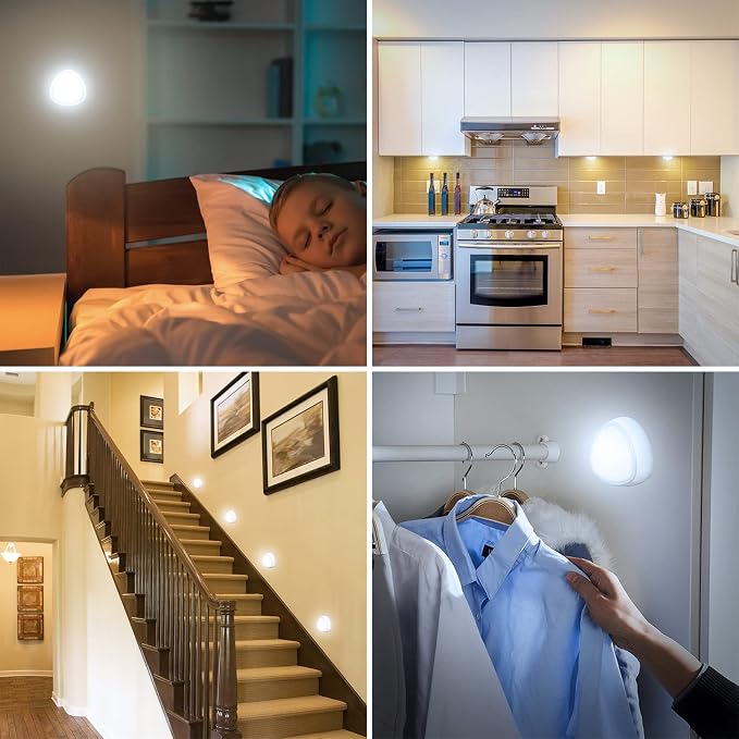 EverBrite Tap Light, LED Puck Lights, Wireless Push Lights, Remote Controlled